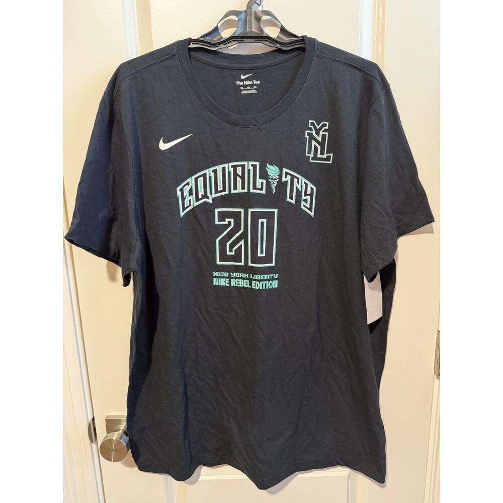 Nike Sabrina Ionescu #20 New York Liberty Rebel Edition T-Shirt 2XL NWT